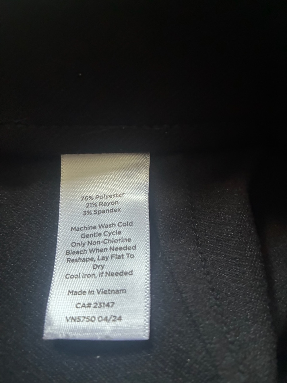 Talbots Black Ponte Pull-On Pants Large Regular - Picture 4 of 4
